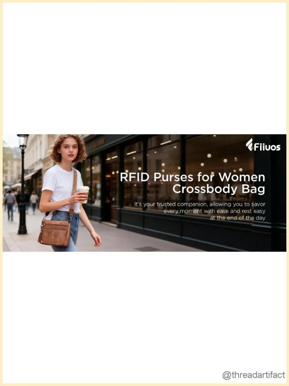 Anti Theft Crossbody Purse with RFID Blocking Vegan Leather Travel Bag